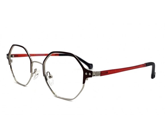 Оправа кліп-он Eyecroxx EC591MD срібно-чорний