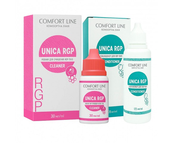 Комплект растворов UNICA RGP Conditioner 120 ml + CLEANER 30 ml
