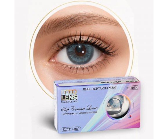 Контактні кольорові лінзи блакитні DODO LENS® 2 шт.