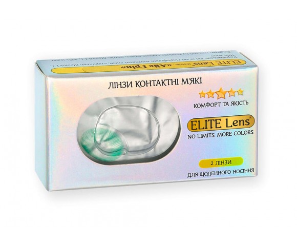 Контактні кольорові лінзи зелені ELITE Lens® 2 шт.