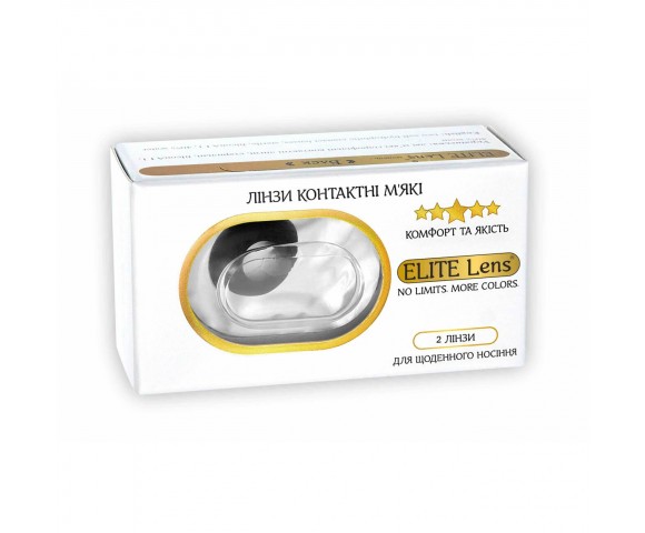 Контактні кольорові лінзи (декоративні) чорні Crazy ELITE Lens® 2 шт.
