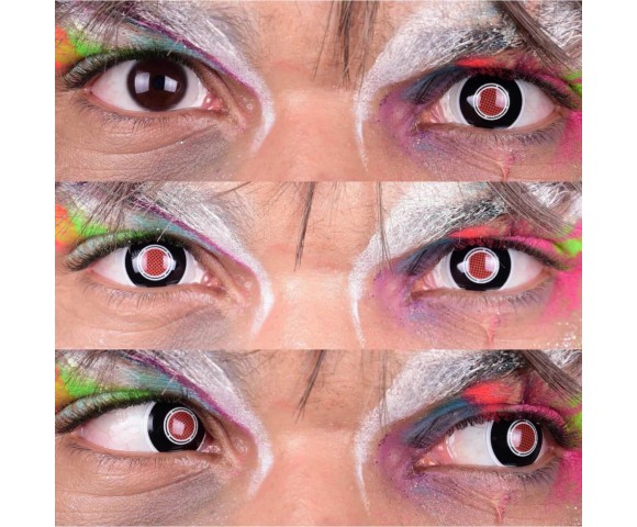 Контактні кольорові лінзи (декоративні) чорні Crazy ELITE Lens® 2 шт.
