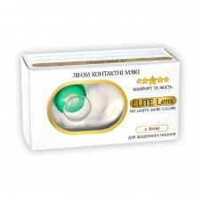 Контактні кольорові лінзи (декоративні) зелені Crazy ELITE Lens® 2 шт.
