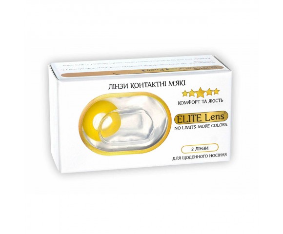 Контактні кольорові лінзи (декоративні) жовті Crazy ELITE Lens® 2 шт.