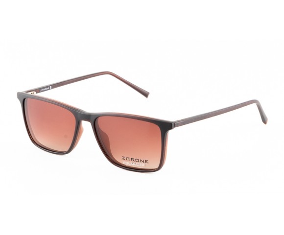 Оправа пластикова clip-on ZITRONE ZN 18-006 коричневий